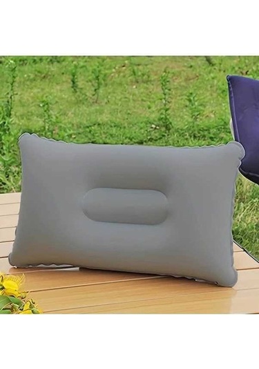 Trendooze Şişme Boyun Destek Yastığı, Konforlu Ofis Seyahat Gri Gri