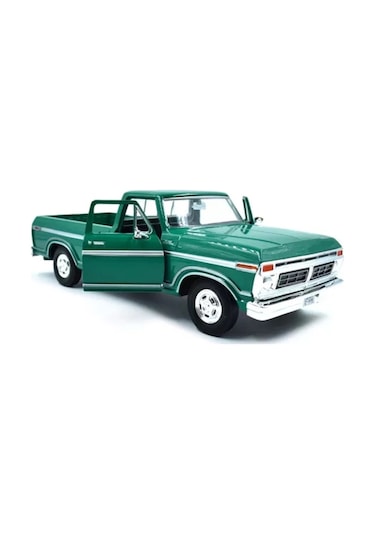 Motormax 1977 Ford F-150 Custom Pickup Yeşil 1/24 Model Araba Yeşil