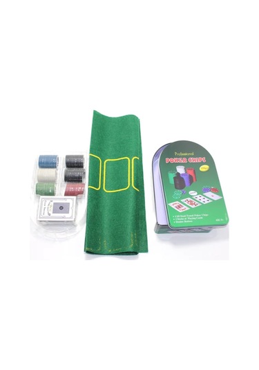 120 Chip Texas Hold'em Profesyonel Poker Set