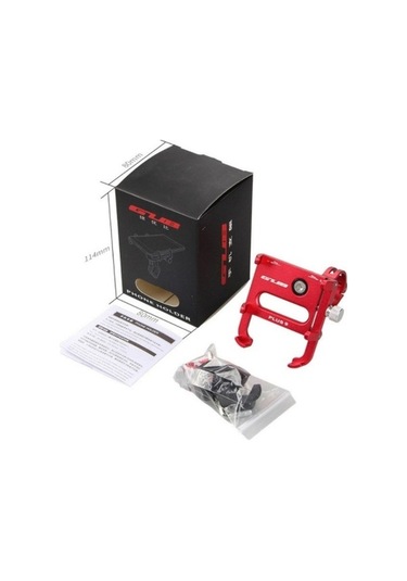 Didadodo Kırmızı Gub Plus 9 Tutucusu, Bisiklet Gidon Extender, Kırmızı Yeni Tasarım Kırmızı