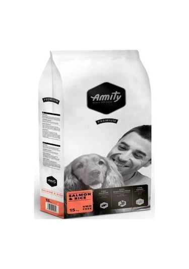 Amity Premium Somonlu ve Pirinçli Yetişkin Köpek Maması 15 KG
