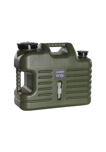 Musluklu Su Bidonu - Madfox Galon Air Pe - 18 Litre - Yeşil - 547309