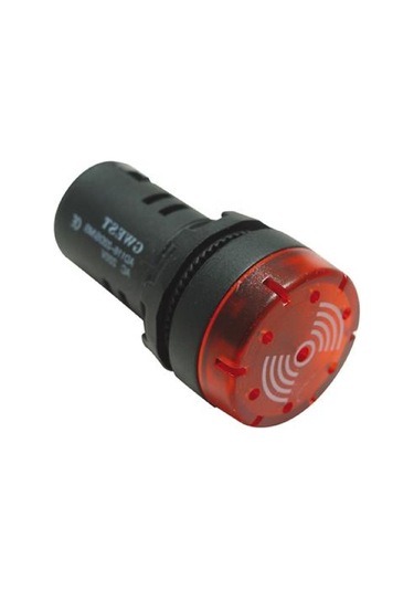 Gwest 22ds/ms24 ,kırmızı-24vac/dc 90db M22 Led Flaşör Buzzer/siren