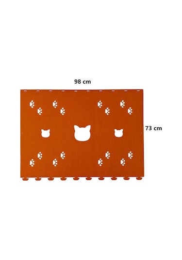 Kedi Oyuncağı Tüneli 1. Kalite 3mm Keçeden Geçmeli Kedi Ve Pati Figürlü 9 Renk A4