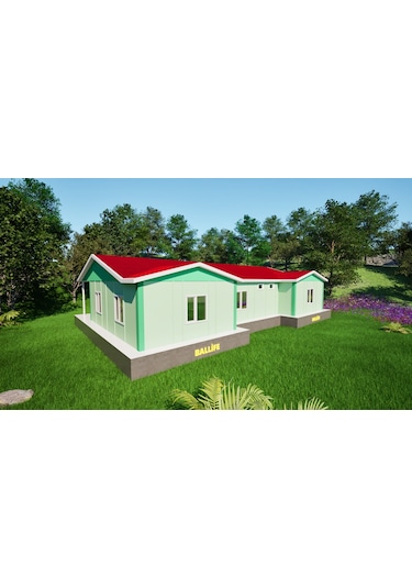 Ballife Prefabrik 166 M2 Standart Prefabrik Konut