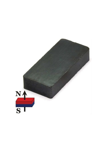 10 Adet 40X20X10 Köşeli Ferrit Kömür Seramik Magnet Mıknatıs