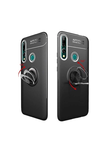Huawei Y9 Prime 2019 Kilif Yüzüklü Magnetli Ravel Case 389753191