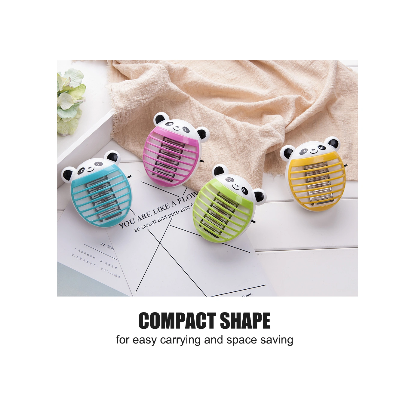 Geeksen Ev İçin Led Elektronik Sinek Öldürücü, Ultra Kucuk Soketli, Sessiz Gece Lambası, Çevre Dost, Mavi, Avrupa Standartı