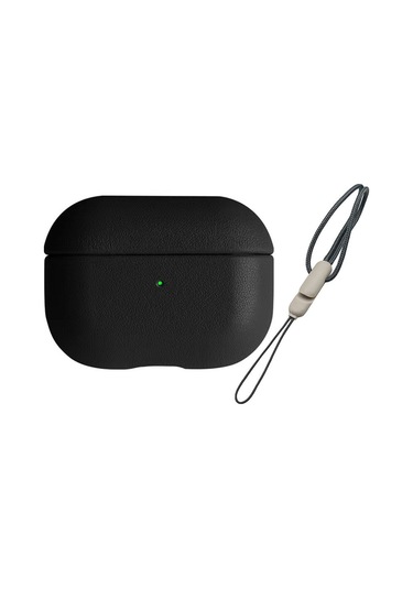 Airpods Uyumlu, 3 3.nesil 405 Deri Kılıf - Siyah