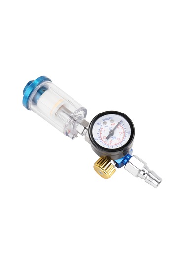 Hvlp Sprey Hava Regülatörü Basınç Ölçer 1/4" Mini Sıralı Hava Filtresi Ayırıcı Ayarlanabilir