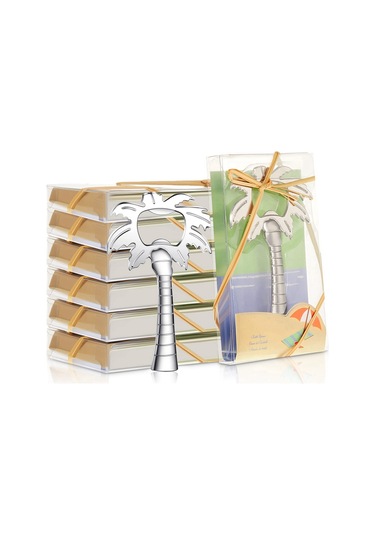 10 Adet Hindistan Cevizi Ağacı Şişe Açacağı Düğün Hediye Malzemeleri Gümüş Gümüş