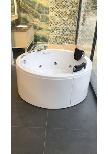 Alika 150x150 Çap Oval Jakuzi Küvet Sistem -2 8 +10 Jet