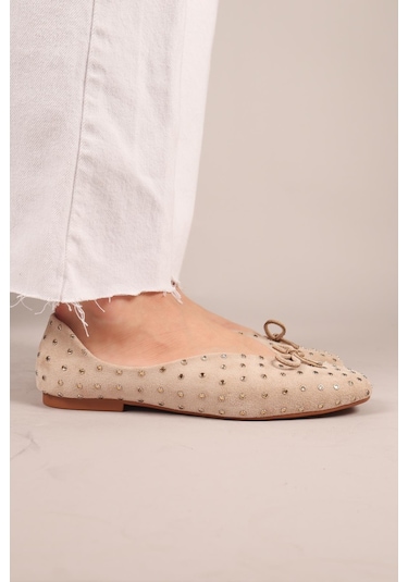 Botrop Fiyonklu Süet Babet Bej-8300 Bej