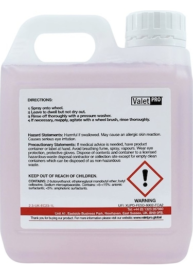 Valet Pro Dragons Breath Demir Tozu Sökücü 1 L