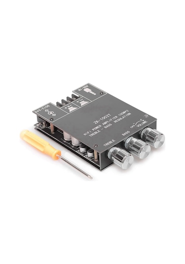 Zk-1002t Tiz Ve Bas Kontrollü Bt Ve Aux Girişli Amfi Kartı