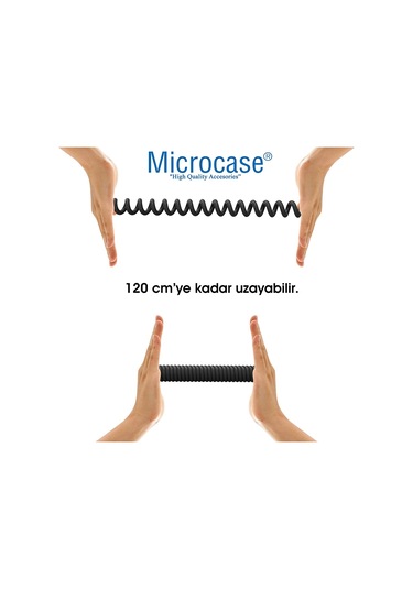 iPhone Lightning to Aux Çevirici 3.5 mm Spiral Ses Kablosu AL2693