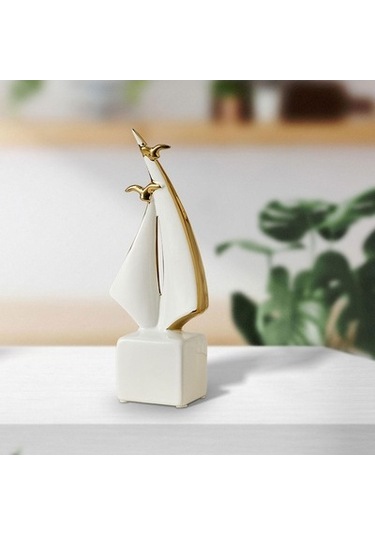 Lijinxu Yelkenli Sanat Heykeli Yaratıcı El Sanatları Stil-b