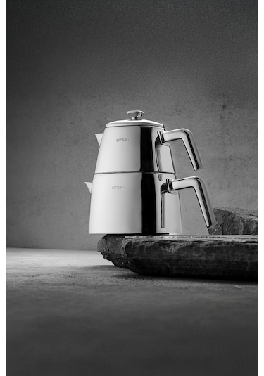 Emsan Tea Time Çaydanlık Takımı 1.00-2.00 Lt Gümüş