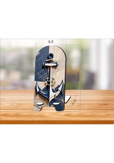 2 Adet Tekne Çapası Telefon Tutucu Masaüstü Telefon Çok Renkli