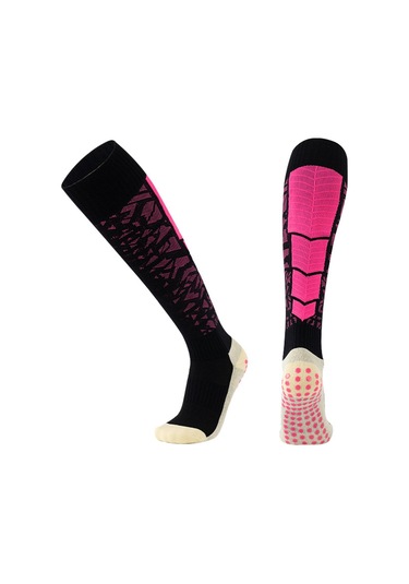 Suntek Futbol Çorabı Diz Yüksek Uzun Tüp Siyah-ve-turuncu Siyah Ve Turuncu Çok Renkli