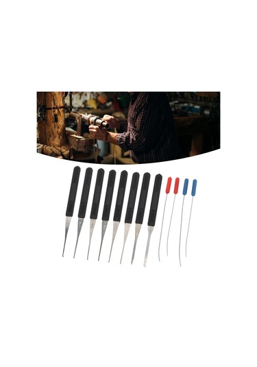 Symbee 12'li Kilit Anahtarı Çıkarıcı Seti 0.2-0.4mm - Kırık Anahtarları Kilitlekten Çıkarma Aracı - Tamir Bakım İçin