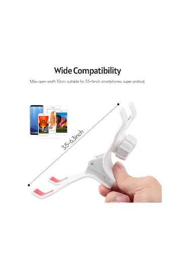 Symbee 78cm Siyah Evrensel Telefon Tutucu, Esnek Ayarlanabilir Boyun/bel/ofis Stant, 3.5-6 İnç Telefonlar İçin Vlog/selfie/video Konuşma