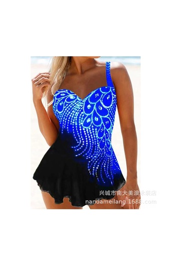 Geeroyoo Büyük Beden Kadınlar İçin Konforlu Geniş Kollu Mayo, Deniz Sporları Ve Tatil İçin Dayanıklı Mavi Renkli Desenli Üst Ve Alt Mayo Seti Xxxl Diğer Geeroyoo Büyük Beden Kadınlar İçin Konforlu Geniş Kollu Mayo, Deniz Sporları Ve Tatil İçin Dayanıklı Mavi Renkli Desenli Üst Ve Alt Mayo Seti Xxxl Diğer