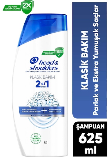 Klasik Bakım 2si1 Arada Şampuan 625 Ml Tüm Saç Tipleri