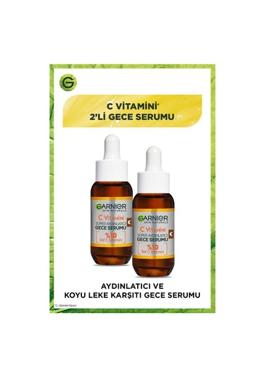 Garnier C Vitamini Süper Aydınlatıcı Gece Serumu 2 x 30 ML