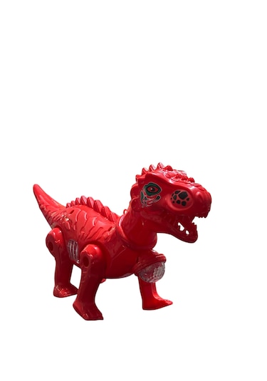 Pilli Işıklı Müzikli Dinozor Kırmızı