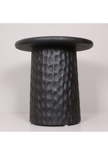 Okımı Siyah Mungur Sehpa 45x45x30 Cm Siyah