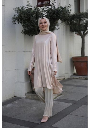 Dore Tunik Pantolon İkili Takım Altın