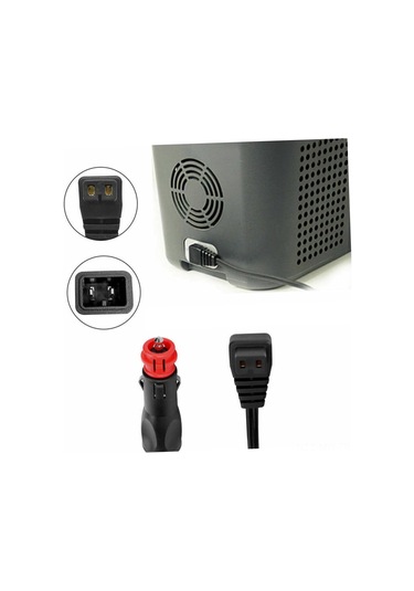 Moveevo Araç Mini Buzdolabı Ve Çakmaçlı Cihazlar İçin Elektrik Adaptörü - Uzun Kablolu, Kolay Kurulumlu Güç Kaynağı