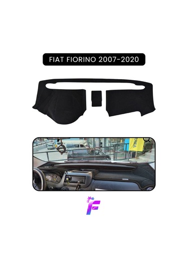 Fıat Fıorıno 2007-2020 Torpido Örtüsü Güneşten Korur Kolay Montaj Tam Uyum Tb30 Siyah