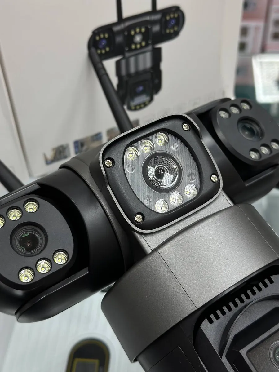 6mp Üçlü Lens 4g Sım Kartlı Ptz Kamera: 360 Dönebilen Panoramik, 7/24 Kesintisiz Kayıt, Hareket Algılama Ve Sesli Alarm, Gece Görüş, Su Geçirmez