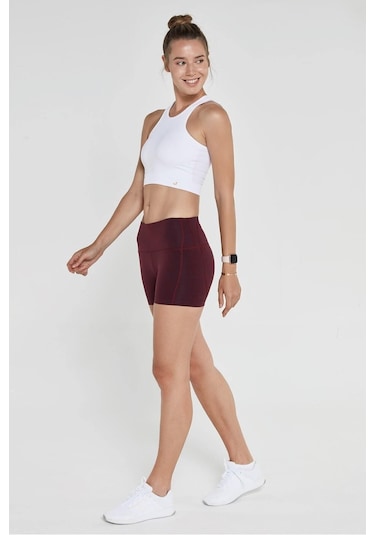 Jerf Aruba Toparlayıcı Mini Şort Bordo