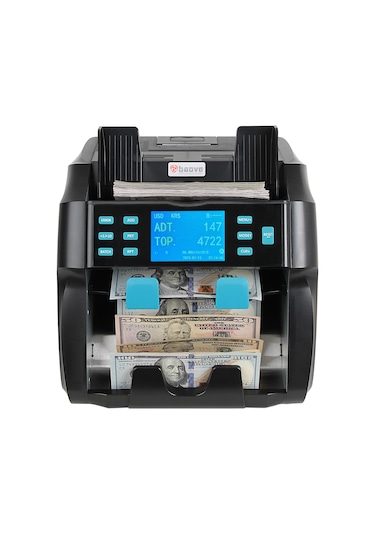 Baove GB9000 Pro Mix Çift Katlı Karışık Para Sayma Makinesi - Sahte  Para Yakalama - TL, Euro, Usd