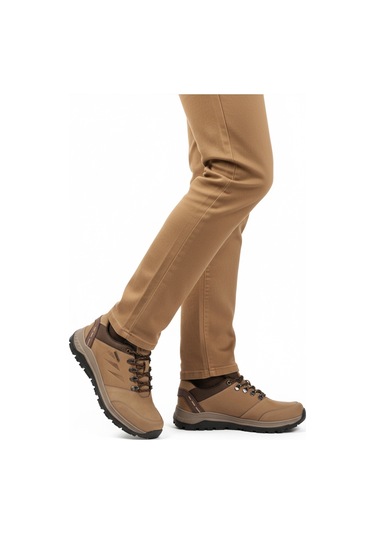 Kum Hakiki Deri Kaymaz Su İtici Erkek Outdoor Ayakkabı 2343 M Kum