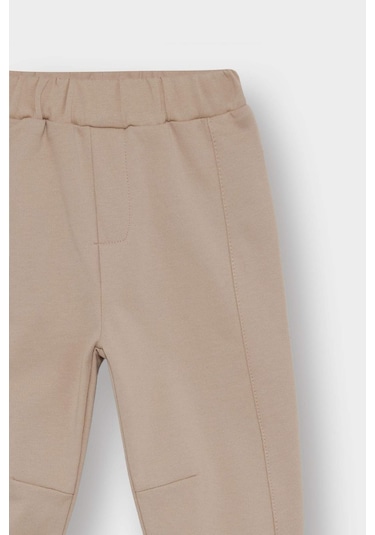 Defacto Erkek Bebek Etiket Baskılı Beli Lastikli 2li Eşofman Altı F9392a525wnbg775 Bej