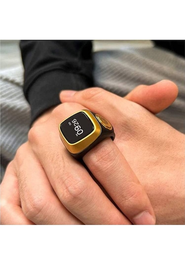 Ezan Okuyan Dijital Yüzük Tesbih Zikirmatik - Pembe