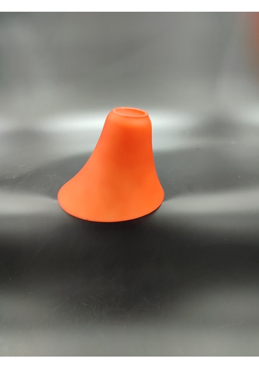 Küçük Avize Camı.turuncu Renkte.hakiki Opalin.mum Ampule Göre . Mat Turuncu