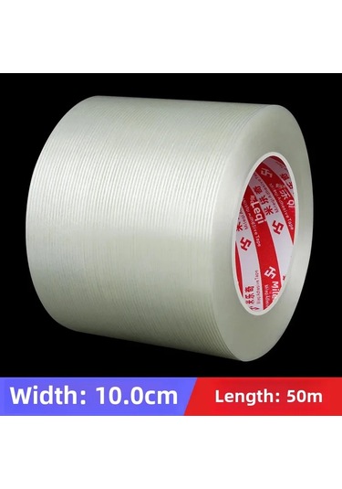 Yapışmayan İşaret Tek Taraflı Fiber Bant Kalıp Elektronik Ambalaj Yapışkan Bant 10.0cm Wide 50 M Long Standard Diğer