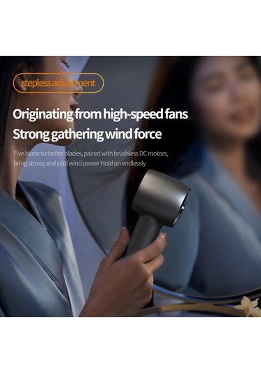 Açık Handheld Türbin Dijital Ekran 100 Hızlı Yüksek Hızlı Mini Fan, Boyut:siyah