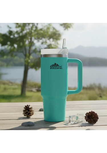 Pipetli Termos - 900 Ml Turkuaz