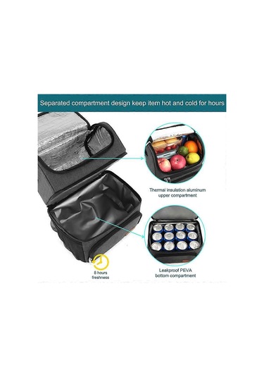 Soğutucu Çanta Piknik Çantası Öğle Yemeği Çantası Termal Çanta Soğutucu Çanta Gıda Taşımacılığı İçin Yalıtımlı Çanta Çok Renkli