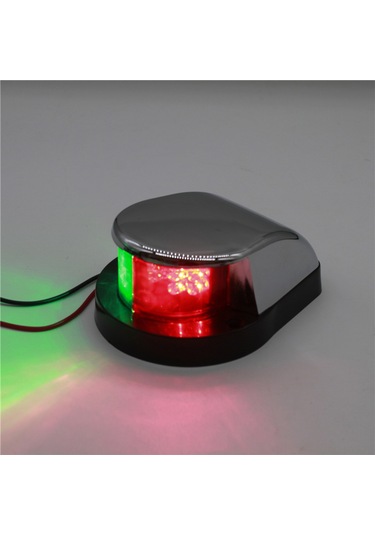 Yifomall 12 Led Dc12v Gemi Navigasyon Işığı - Kırmızı Yeşil Yanal Işık, 3nm Görünürlük, Ip67 Su Geçirmez, 225 Derece Aydınlatma Açısı