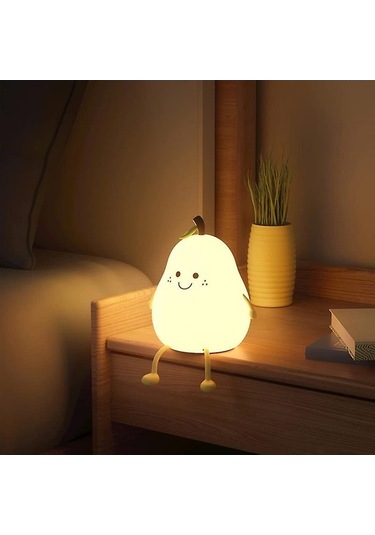 Prestigegoods Ana Sayfa Armut Gece Lambası, Çift Hediye Seti Uyku Gece Lambası Sarı
