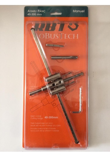 Rbt 40x300 Ayarlı Panç Sunta Mermer Alçıpan Delme Panç Karpit Uç