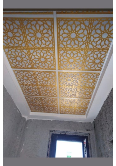 Diecor Led Döşenebilir Asma Tavan Uyumlu 60 60 Tavan Paneli Altın 60 X 60 Model:xa300