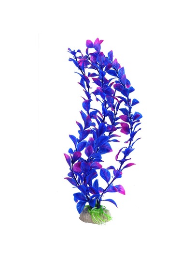 Xindoker 25 Cm Mor Plastik Yapay Akvaryum Bitkisi - Balık Tankı Dekorasyonu, Kolay Temizlenebilir, Solmayan